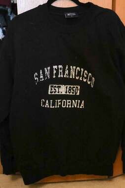 Freeway Exchange San Francisco California Est 1850 Black Crewneck Sweatshirt Lar